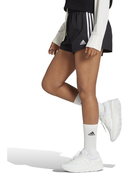 Adidas Essentials 3-Stripes Αθλητικό Γυναικείο Σορτς Ψηλόμεσο Λευκό HT3397