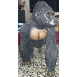 The Rarest Gorilla Silverback gorillas. Rare statue in polystone 1/3 scale