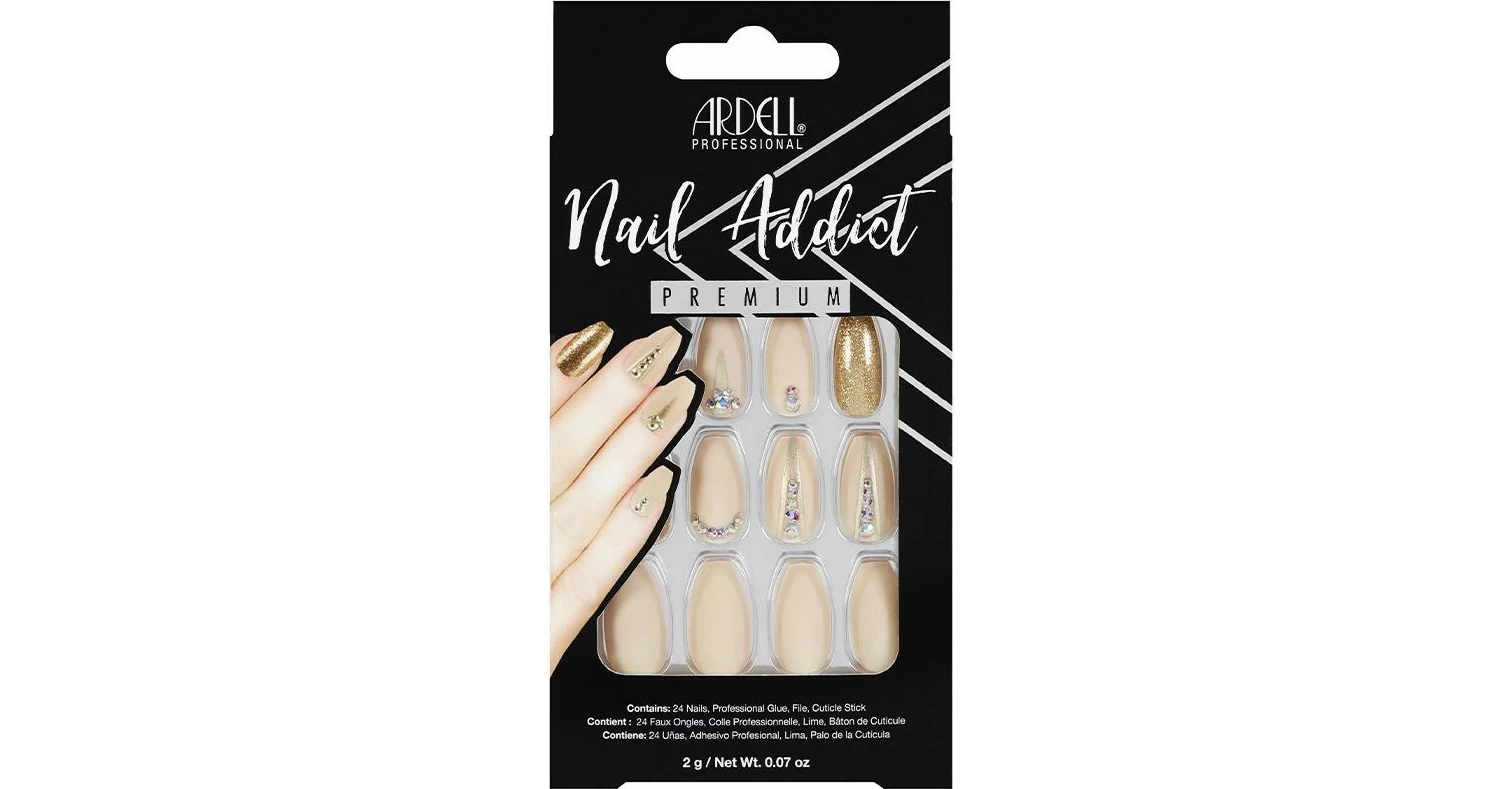 Ardell Nail Addict Nude Jeweled Tips Bestprice Gr