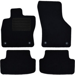 Πατάκια δαπέδου μοκέτας Standard μαύρα για Audi A3 Sportback (8V) / Seat Leon (III) / VW Golf (VII / VIII) HB 4τμχ
