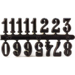 Αριθμοί αυτοκόλλητοι πλαστικοί μαύροι για ρολόι 1,5εκ ZEC2