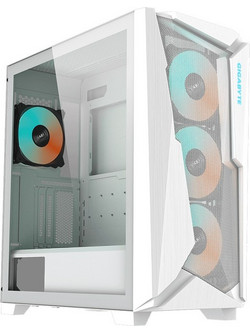 Gigabyte C301 Glass White Gaming Midi Tower Κουτί Υπολογιστή με Πλαϊνό Παράθυρο