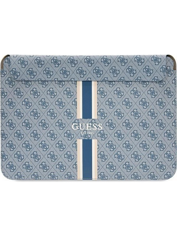 Guess 4G Printed Stripes cover for a 14" laptop - blue