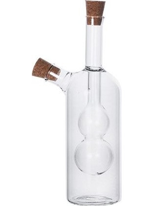 Luigi Ferrero Γυάλινο Μπουκάλι Λαδιού Ξυδιού σε Μοντέρνο σχεδιασμό 2 σε 1, FR-6051