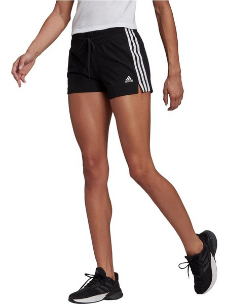 Adidas Slim 3-Stripes Αθλητικό Γυναικείο Σορτς Μαύρο GM5523