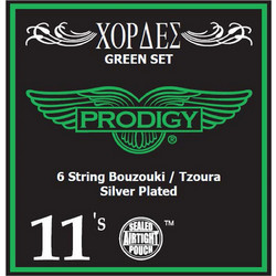 Prodigy Green Χορδές Μπουζουκιού 11-22 Σετ