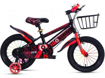 Duox Παιδικό Ποδήλατο Πόλης 12" Μαύρο Κόκκινο