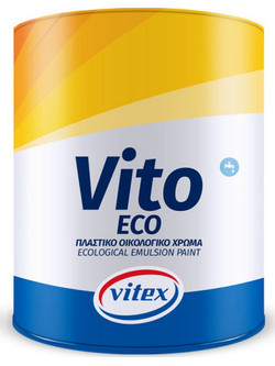 Vitex Vito Eco Οικολογικό Πλαστικό Χρώμα Εσωτερικού Χώρου Λευκό 3lt