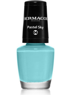 Dermacol Mini Pastel Nail Polish 06 Sky Gloss Βερνίκι Νυχιών 5ml