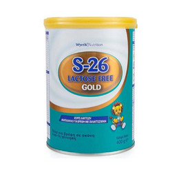 Wyeth S-26 LF Gold Βρεφικό Γάλα Σκόνη 0m+ Χωρίς Λακτόζη 400gr