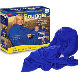 Snuggle Κουβέρτα Fleece Με Μανίκια 135x175εκ. Μπλε 17180-94