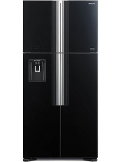 Hitachi R-W661PRU1 GBK Ψυγείο Ντουλάπα 540lt No Frost Υ183.5xΠ85.5xΒ73.7cm Μαύρο