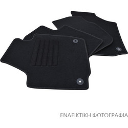 Πατάκια δαπέδου μοκέτας Standard μαύρα για Seat Leon IV / Cupra Formentor / Golf VIII Variant 4τμχ