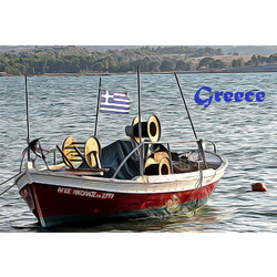 Μαγνητάκι Greece Τυπωμένο Μεταλλικό Ορθογώνιο 55x80