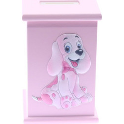 Μουσικός κουμπαράς, ροζ σκυλάκι, Prince Silvero MA/MB273-R