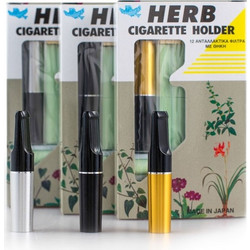 Herb Πίπες Cigarette Holder + Ανταλλακτικά Φίλτρα, 12 τεμ