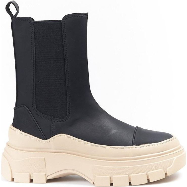 in black Γυναικεία Μποτάκια Δερμάτινα