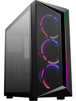 Cooler Master CMP 510 Black Gaming Midi Tower Κουτί Υπολογιστή RGB με Πλαϊνό Παράθυρο