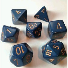 Chessex - Opaque - Dusty Blue/Copper