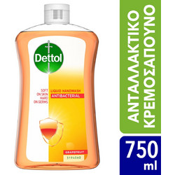 Dettol Soft On Skin Grapefruit Σαπούνι Refill 750ml