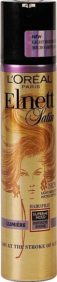 L Oreal Paris Elnett Satin Lumiere Sumpreme Hold Hair Spray Ml