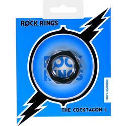 Rock Rings L Cocktagon Rock Black