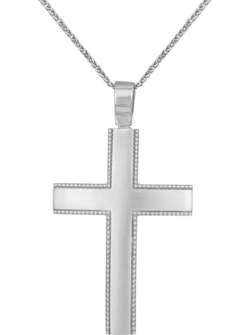 Βαπτιστικοί Σταυροί με Αλυσίδα Ανδρικός σταυρός σετ με αλυσίδα 14 καρατίων 038546C 038546C Ανδρικό Χρυσός 14 Καράτια
