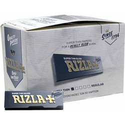Χαρτάκια Rizla Silver- ΑΣΗΜΙ- Super Thin 50 (κουτί των 100 τεμαχίων) 5410133831573