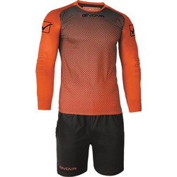 Givova Kit Manchester goalkeeper set orange and black KITP008 0110