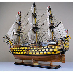 Display Model ship HMS Victory 1:72 54 inch Historic Famous Ship Wood