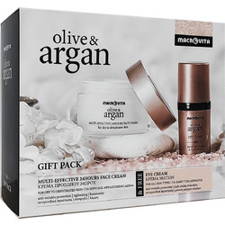 Macrovita Olive & Argan Cream for Dry Skin 50ml + Eye Cream 15ml