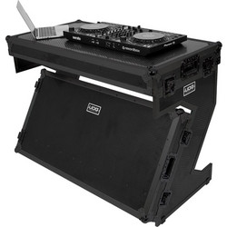 UDG GEAR U91072BL UDG Ultimate Flight Case Portable Z-Style DJ Table Black Plus (Wheels)
