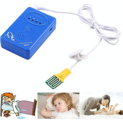 SVY001B Adult / Baby Bedwetting Enuresis Urine Bed Wetting Alarm +Sensor With Clamp(Blue) (OEM)