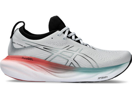 ASICS Gel-Nimbus 25 Ανδρικά Αθλητικά Παπούτσια για Τρέξιμο Λευκά 1011B547-023