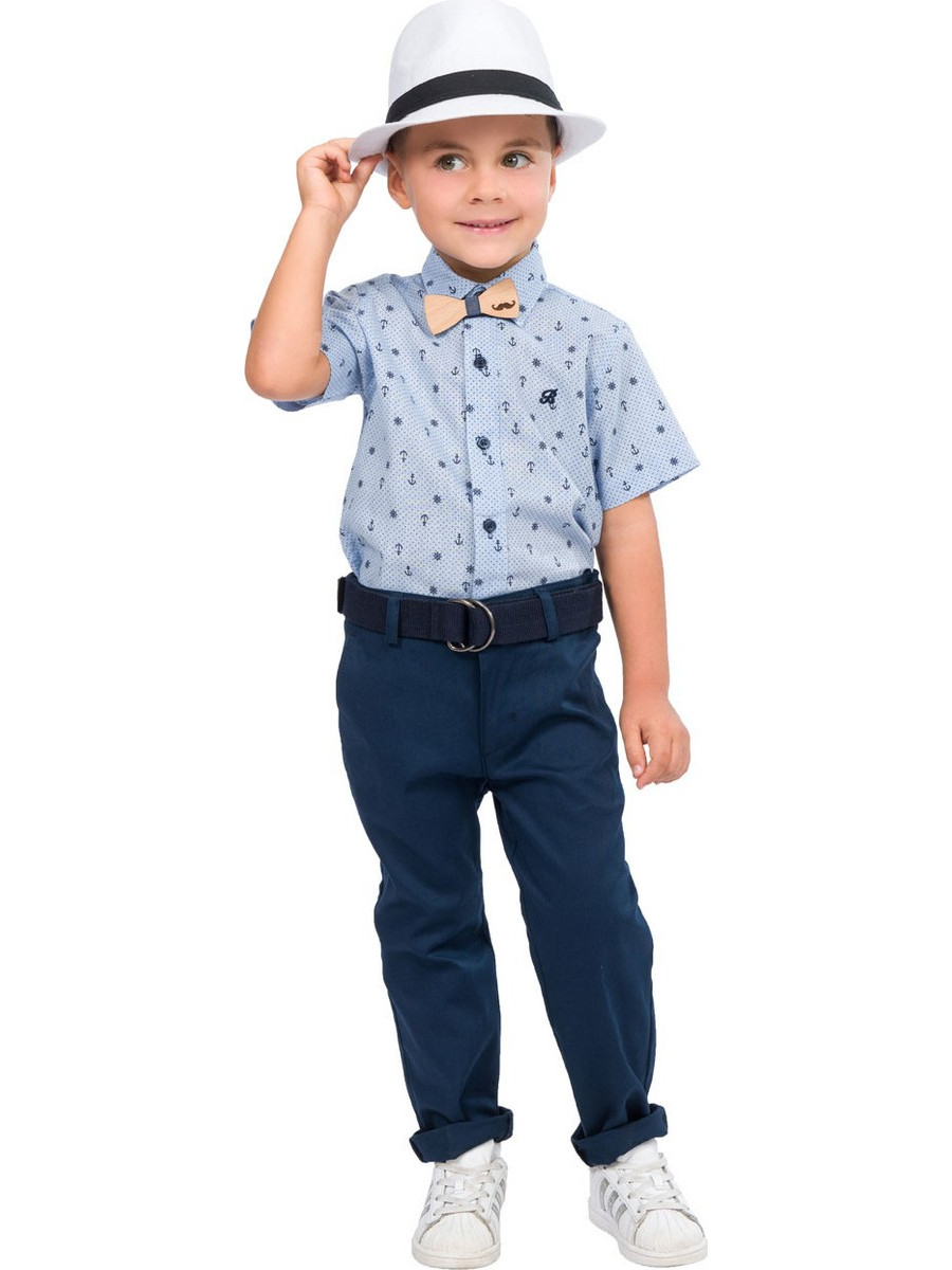 Βαμβακερό μονόχρωμο παντελόνι για αγόρι για επίσημες εμφανίσεις - ΜΑΡΕΝ - Energiers - 42-222171-2