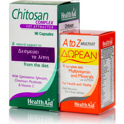 Health Aid Chitosan 90s + A To Z Multivit 30 Ταμπλέτες