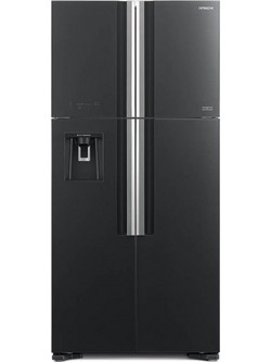 Hitachi R-W661PRU1 GGR Ψυγείο Ντουλάπα 542lt No Frost Υ183.5xΠ85.5xΒ73.7cm Μαύρο