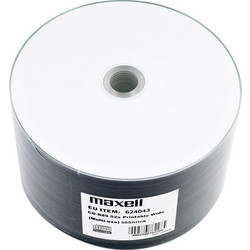 MAXELL CD-R 80min, 52x speed, 700ΜΒ, printable, 50τμχ Shrink pack