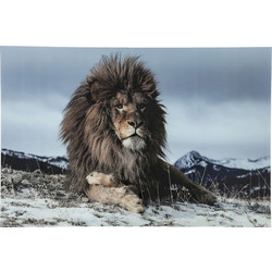 Πίνακας Γυάλινος Λιοντάρι 180x0.4x120εκ