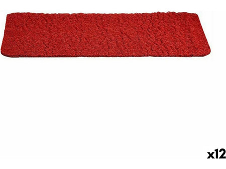 Doormat Red PVC 70 x 40 cm (12 Units)