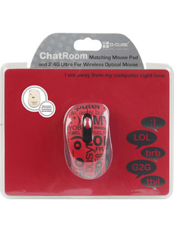 G-Cube ChatRoom Ασύρματο Ποντίκι Red