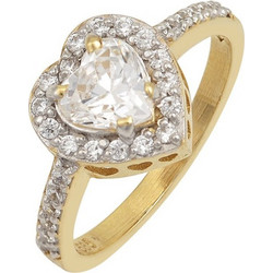 Χρυσό γυναικείο δαχτυλίδι ροζέτα DAXR32031G 14 Καρατίων Μέγεθος Δαχτυλιδιού:54