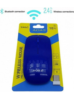 Aoas R-601 Ασύρματο Mini Ποντίκι Blue