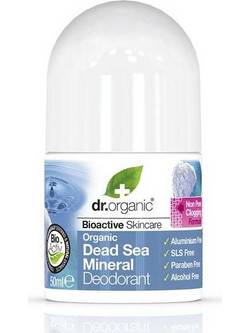 Dr. Organic Dead Sea Mineral Φυσικό Αποσμητικό Roll On Χωρίς Αλουμίνιο 50ml