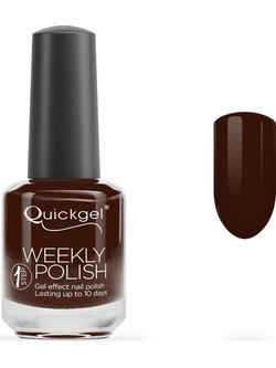 Quickgel 864 Dark Chocolate Weekly Polish Gloss Βερνίκι Νυχιών Μακράς Διαρκείας 15ml