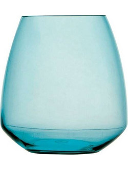 Ποτήρι νερού & αναψυκτικού άθραυστο Tritan τιρκουάζ 414 ml σετ 6 τμχ. Square