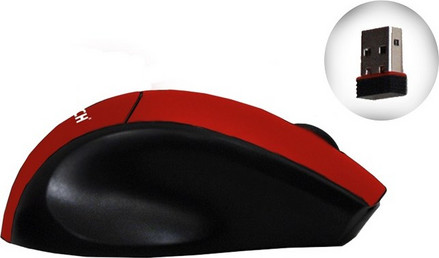 Ποντίκι Lamtech LAM050301 Ασύρματο Mini Ποντίκι Red