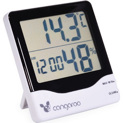 Cangaroo Θερμόμετρο-Υγρόμετρο-Ρολόι Ψηφιακό 3 Σε 1 (103548) Ασπρόμαυρο