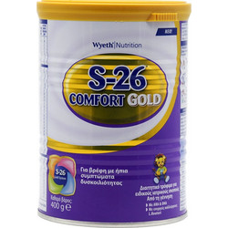 Wyeth Nutriton S-26 Comfort Gold Βρεφικό Γάλα Σκόνη 0m+ 400gr
