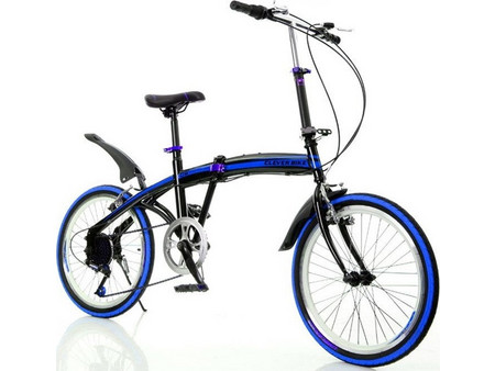 Clever Bike V2 Σπαστό Ποδήλατο Πόλης 20" με 6 Ταχύτητες Μπλε
